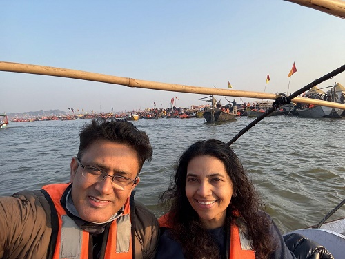 Anil Kumble was seen immersed in the faith of Maha Kumbh, took holy bath in Triveni Sangam