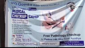 Ayodhya: One day free health test and checkup camp organized at GD Goenka Public School Kotsarai