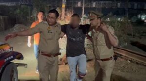 An encounter took place during checking by Hapur Nagar police station, a miscreant was arrested in a wounded state in retaliatory action