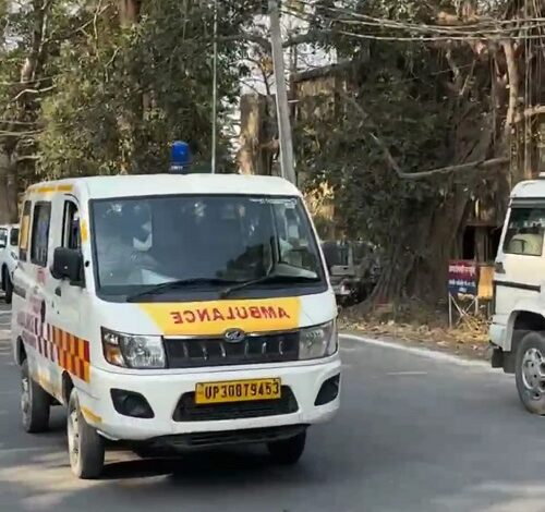 Due to the Chief Minister's program, the ambulance was not given way