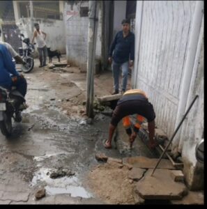 Relief from waterlogging, dirt, stench, Zone-5