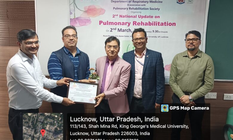 Second National Seminar on Pulmonary Rehabilitation organized at King George Medical University