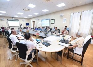 The meeting was concluded under the chairmanship of Governor of Uttar Pradesh and Chancellor of State Universities Anandiben Patel