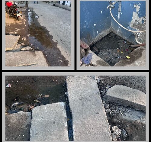 Due to the negligence of Municipal Corporation Zone 6, there is trouble in Yasinganj, dirty water of drains becomes the cause of diseases