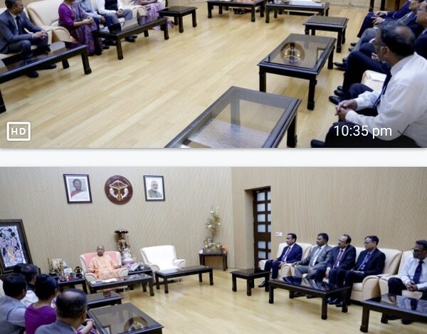 10 officers of Indian Foreign Service (IFS)-2009 made a courtesy visit to CM Yogi Adityanath in Lucknow