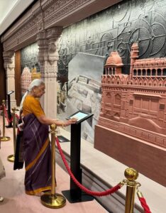 Uttar Pradesh Governor Anandiben Patel visited the new Parliament building