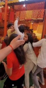 Shopkeepers brutally beat up male and female devotees who had come to visit Chandrika Devi temple