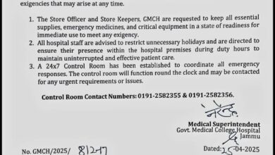 Jammu and Kashmir: Hospitals on alert, instructions to deal with emergency situations