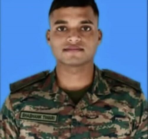 Lieutenant Shashank Tiwari, a brave son of Ayodhya, was martyred while displaying bravery in Sikkim