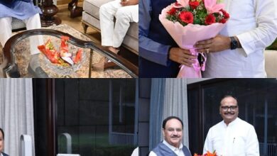 Uttar Pradesh Deputy Chief Minister Brijesh Pathak met BJP National President JP Nadda and Union Commerce and Industry Minister Piyush Goyal