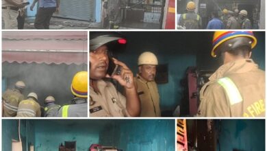 Lucknow: Huge fire at Manya cosmetic shop, goods worth lakhs burnt to ashes
