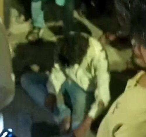 Lucknow: In Madeyganj, youth riding a high speed bullet hit an old man, his condition is critical