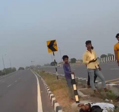 Lucknow: Young man dies after being hit by an unknown vehicle on Kisan Path, chaos in the family