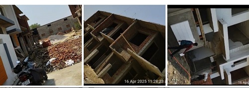 Dozens of illegal row houses are being built in violation of the norms in enforcement zone 1, no action is being taken even after complaints