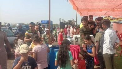 Lucknow: Bhandaara organised in Shanti Nagar of Sarojini Nagar, huge crowd of devotees gathered