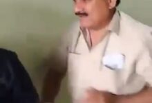Prayagraj: College manager got angry on students' complaint, beating caught on camera