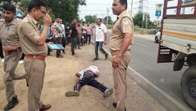 Hapur: One killed, two injured in collision between dumper and bike; driver absconding