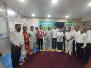 Inspiring event organized at Lok Bandhu Hospital on International Yoga Day, emphasis on the theme "One Earth, One Health"