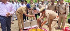 An example of devotion to mother and environmental protection, DM-SP planted trees in Hathras