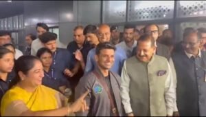 New Delhi: Group Captain Shubhanshu Shukla returned from America, received a grand welcome at Delhi Airport