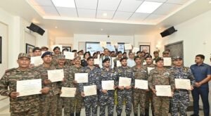 Lucknow: Uttar Pradesh Deputy CM Keshav Prasad Maurya honored the soldiers by giving them certificates